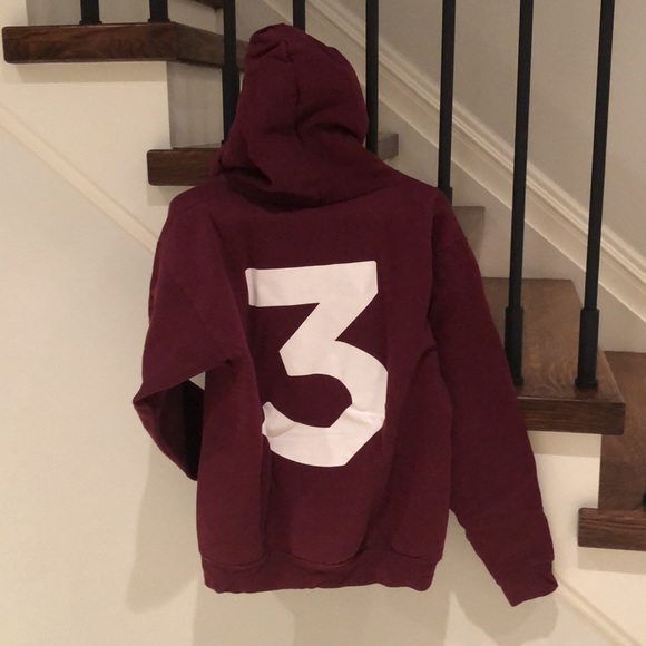 Chance the rapper women’s size small burgundy hoodie - Picture 6 of 6